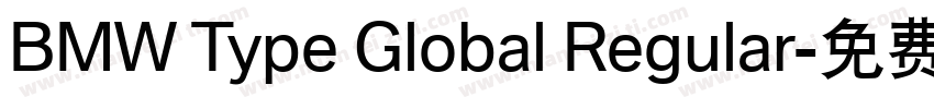 BMW Type Global Regular字体转换